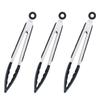 Takagi Silicone Tongs with Stoppers, 24cm, Set of 3, Cookware, Cooking Tongs, Easy OpenClose, Convenient Storage, Hard To Stick, Perfect for Serving,