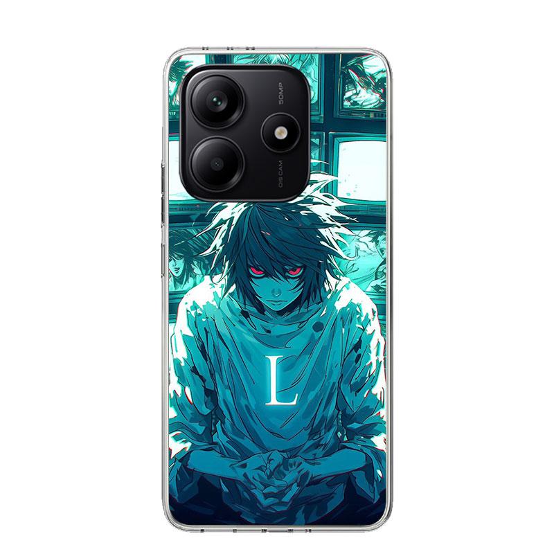 N-Note D-Death L Lawliet Phone Case For Xiaomi Redmi Note 13 14 15 Pro Plus 12S 12 14S 11S 11E 10 10S 11 11T 5G 4G Cover Coque R