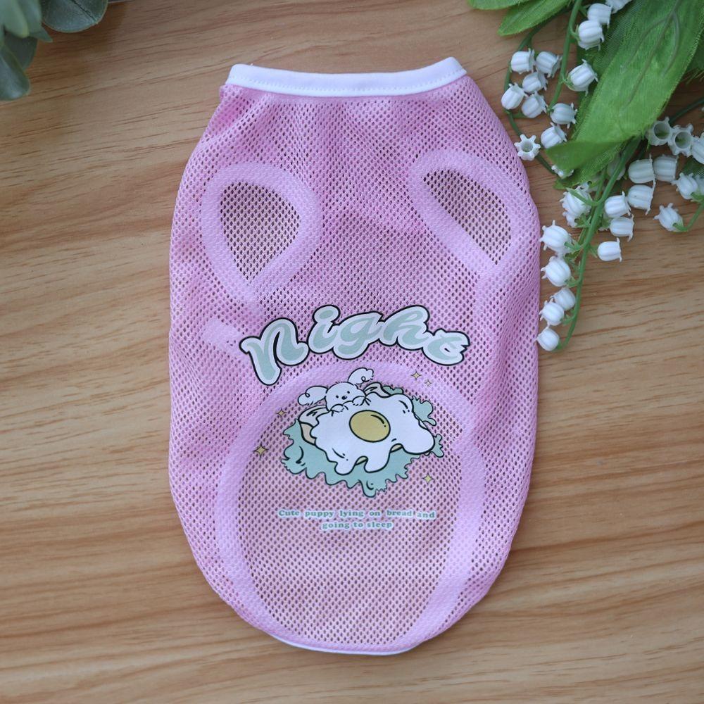 Thin Dog Clothes Breathable Cat Sunscreen Vest Dog Costumes Pet Mesh Vest  Medium and Large Dogs