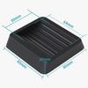 Black Rubber Anti-Slip Wheel Pad for Furniture, Chairs, and Baby Cribs