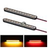 2PCS Motorcycle Turn Light Two-color Rear Brake Stop Lamp Tail Indicators 24 LED