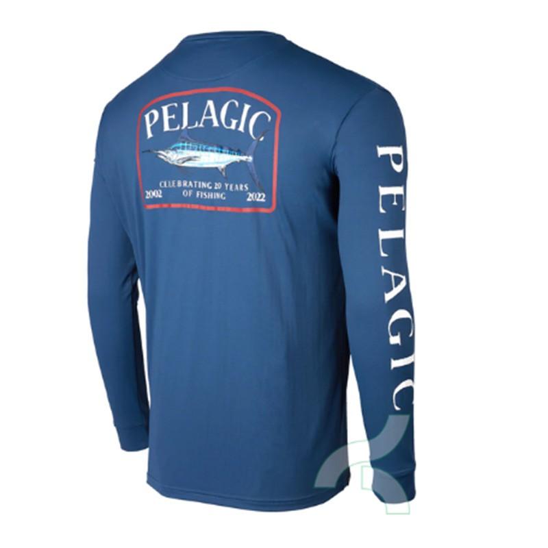 Mens Quick-Dry UV Protection Fishing Shirt Long Sleeve Breathable Outdoor Performance Top Summer