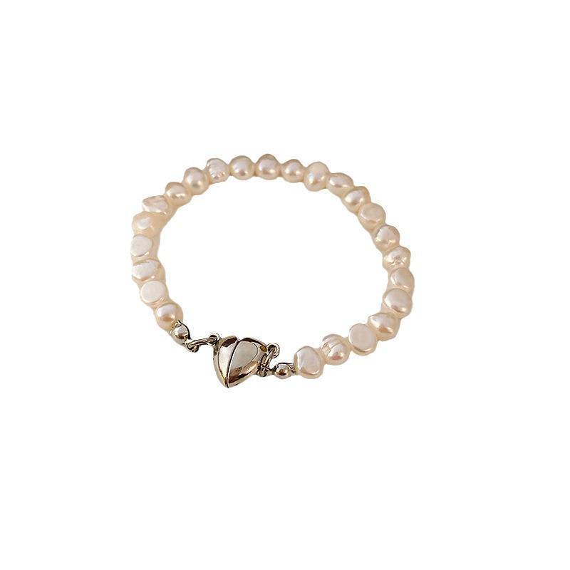 2024 High-End Barock Süßwasserperlenarmband für Damen - Luxuriöser Perlenstil