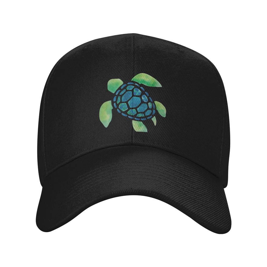 Watercolor Summer Sea Turtle  Baseball Cap  Stylish UnisexTeens Trucker Hat Hot Sale Design Hiking Fishing Baseball Caps