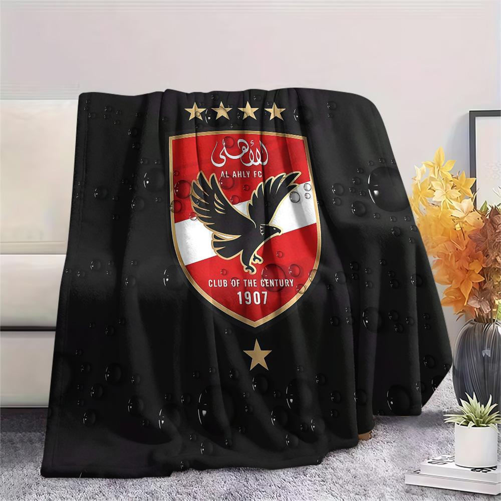 Al Ahly Sporting Club Flannel Blanket, High quality Comfortable for All Seasons, Home Decor, Warmth and Comfort