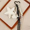PU Leather Star and Ball Pendant Love Heart Ring Keychain Women Bag Decoration Backpace Accessories for Daily Use or Party Gifts
