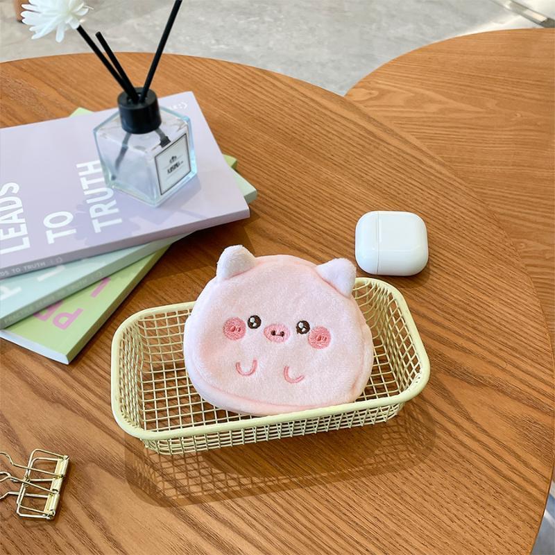 Plush Coin Purse Multifunctional Portable Coin Purse Metal Chain Coin Bag Adorable For Backpack Charm Crossbody Bag Accessory