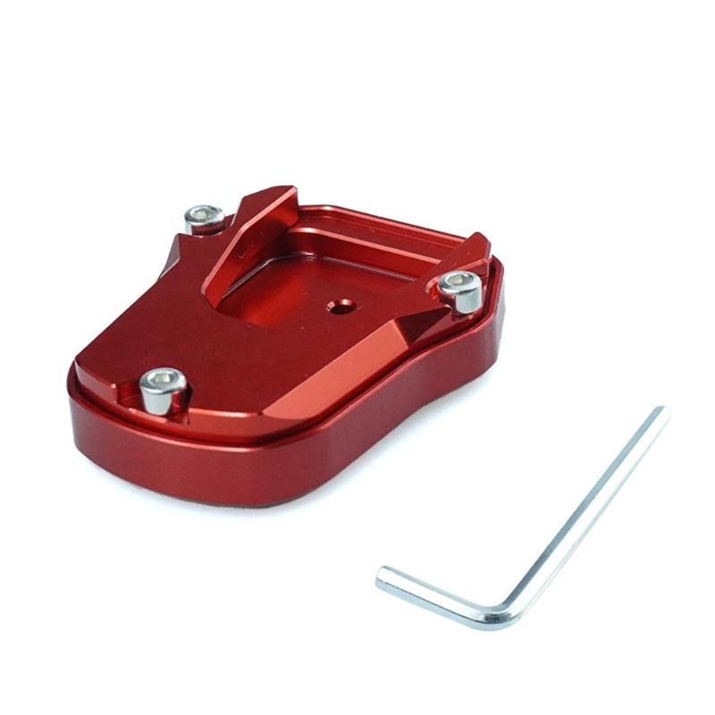 

Aluminum Kickstand Extender Foot Side Stand Grip Enlarger Extension Foot Pad Support Motorcycle Suitable for NS125 NX125 1 червоний