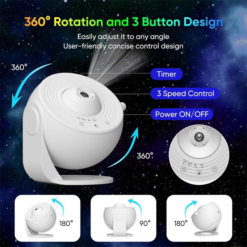 Planetarium Galaxy Projector13 In 1, Galaxy Light with 360° Rotating, Space Projector Nebula Star Night Light for Holiday Gift