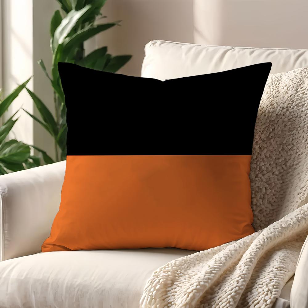 Funda de cojín con patrón naranja nórdico, arte abstracto, para impresión de almohada, decoración de sofá, hogar, coche, habitación, tienda, oficina, simplicidad nórdica