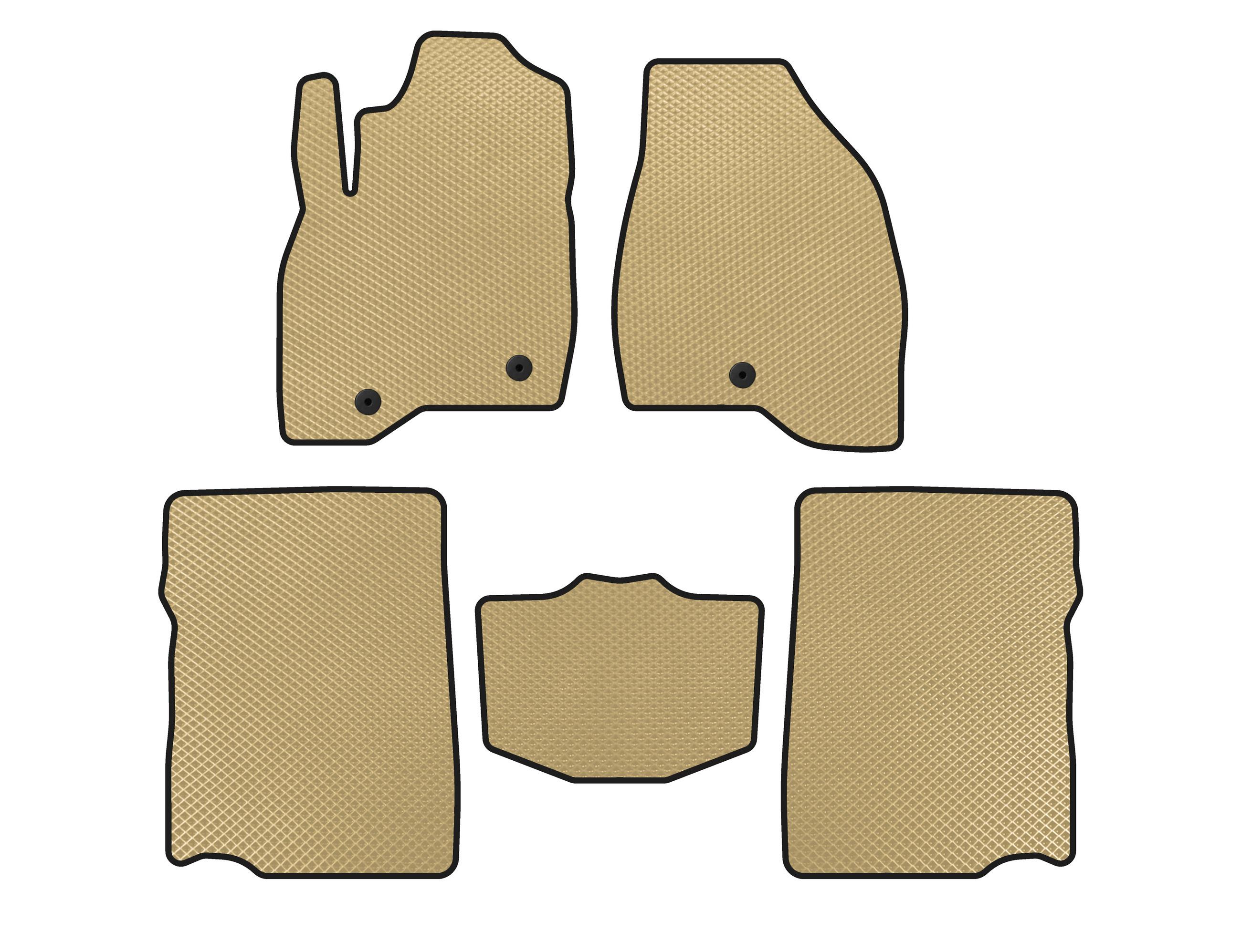 

EVA mats (2017-2019, 2nd row, 7-seater, Beige) for Ford Explorer