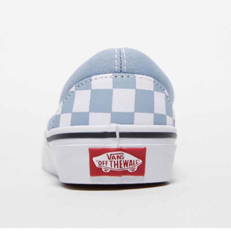 Vans Slip On    Color Tiers  Checkerboard Dusty Blue Vn000bvzdsb1