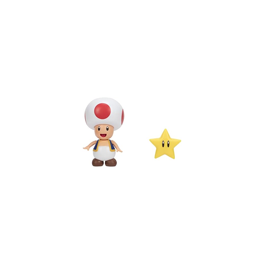 Sanei Boeki Super Mario Figure Collection Plus Toad Super Star FCP-005 Collectible Toy