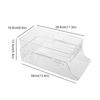 1pc Refrigerator Organizer Bins Soda Can Dispenser Beverage Holder Clear Plastic Canned Storage Rack Pull-Out Type Storage Shelf