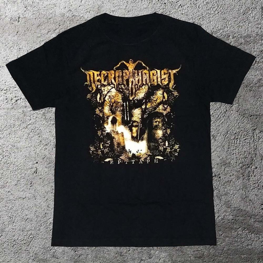 Necrophagist Band All Size Black Cotton T-shirt Gift For Fan Unisex T-Shirt L