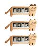 Cats Shaped Picture Frame Desktop Display Cats Mini Photo Frame Wooden Picture Frame for 4 Photo Collectibles Home Decors
