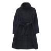 Max Mara 60161979 Black Alpaca Blend Wool Sleek Belted Coat coat 38 blackUsed