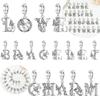 Original Kupfer Schmetterling Alphabet Anhänger 26 Buchstaben Serie Charms Perlen Passen Armband Schmuck Valentinstag Feines Geschenk Frauen DIY