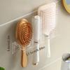 Acrylic Comb Holder Organizer Storage Shelf Clear Transparent Wall-Mounted Hair Brushes Rack Bathroom Accessories Home Shelves