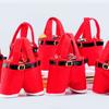 Santa Claus Pants Shaped Christmas Candy Gift Bag For Joyful Holiday Celebrations**