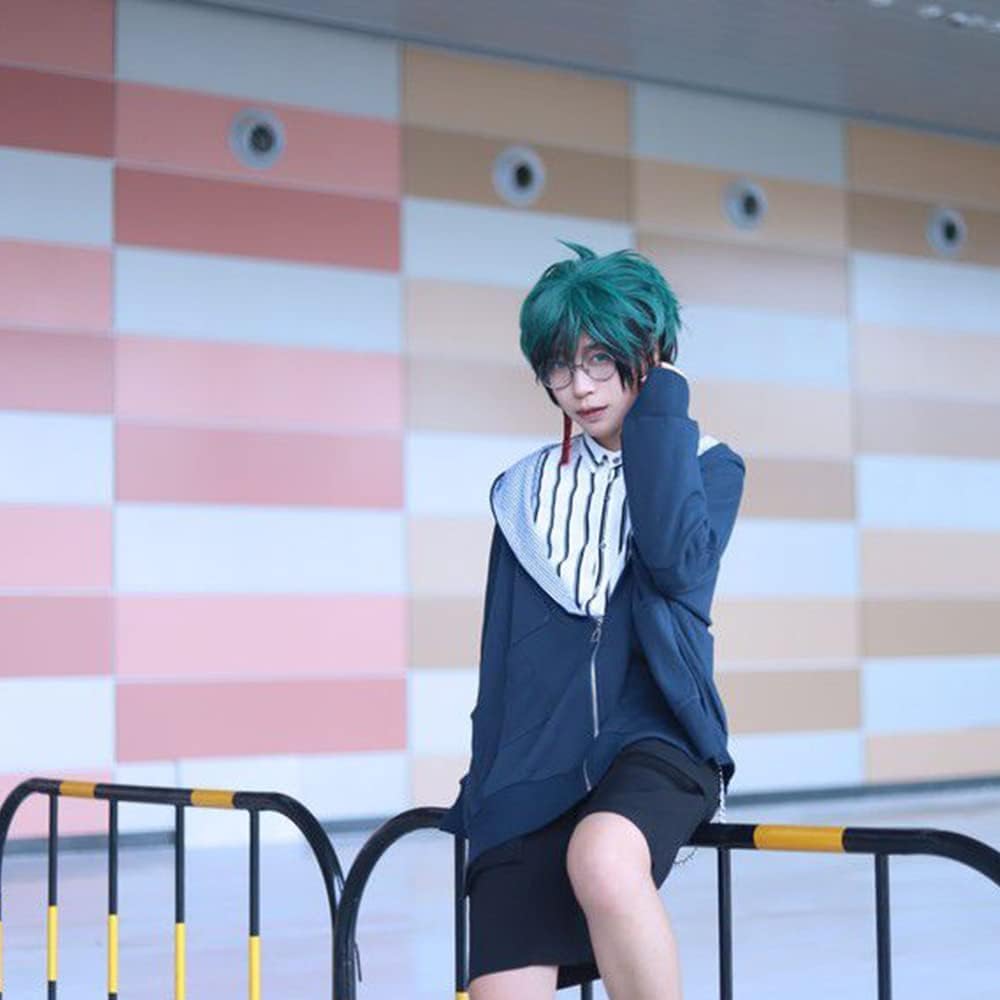 Izuku Midoriya Cosplay Wig Wig for School Cultural Photo Costume Includes Wig - Heat-resistant Cosplay, Costume, Event, Christmas, Halloween,