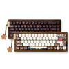 XVX MU68 FujiWave Theme Wooden Mechanical Keyboard Tri-Mode 65% Full Walnut Solid Case Hot-Swap Wireless Wood Keyboard QMK/VIA