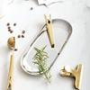 1 PCS Stainless Steel Tray Storage Tray Tea Fruit Tray Cosmetics Jewelry Gold