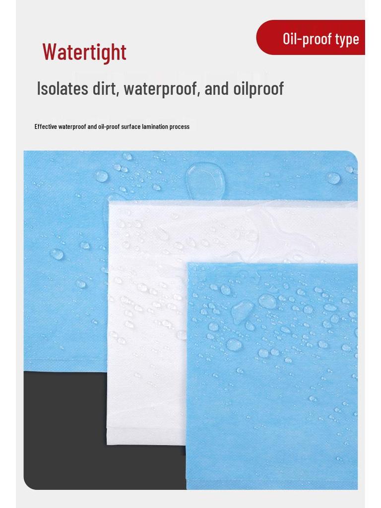 Waterproof Non-Woven Salon Bed Sheets - Oil-Proof & Thickened for SPA, Foot Bath, or Beauty Salon
