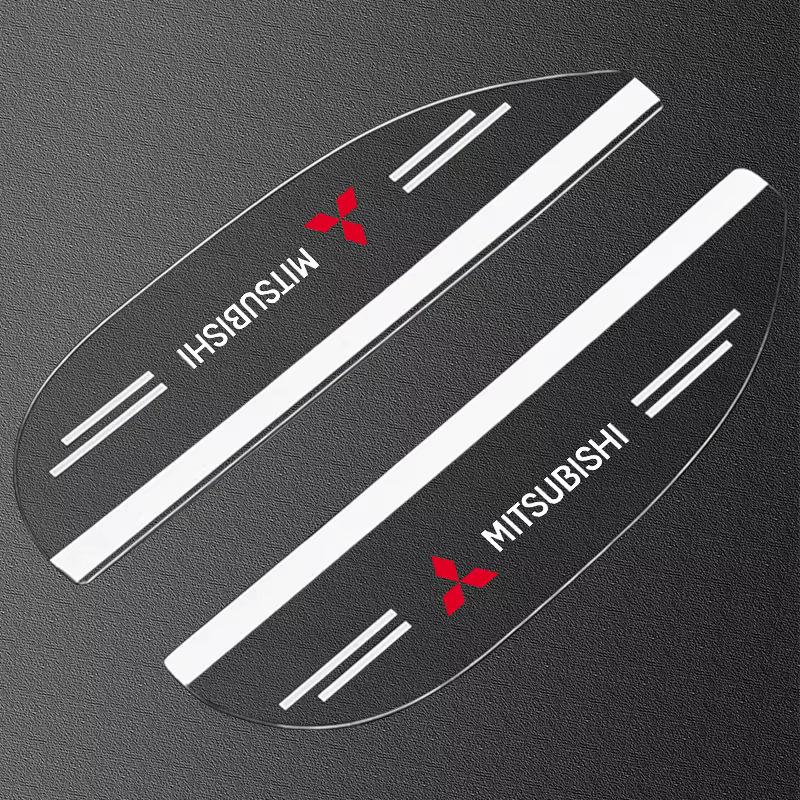 

2pcs Car Rearview Mirror Rain Eyebrow Visor Soft Rubber Rain Cover For Mitsubishi ASX Lancer Outlander Pajero EVO EX Lancer