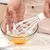 White Manual Silicone Whisk Hand-Held Baking Mixing Tool Baking Tool Set Cooking Kitchen Tools