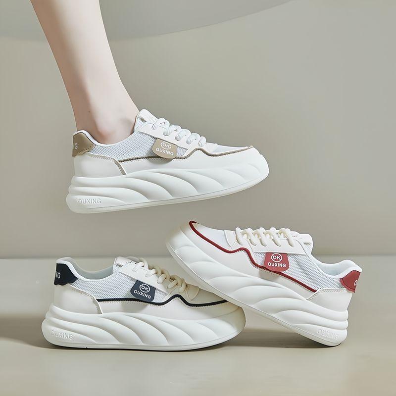 Fashion and Comfortable Board Shoes Women's 2025 Summer New Heightening Breathable Versatile White Shoes Internet Celebrity Student Casual Shoes