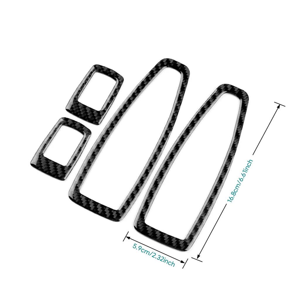 Carbon Fiber Window Switch Panel Sticker for BMW F20 F21 F30 F34 LHD RHD Door Control Button Frame Cover