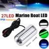 1pcs 27LED Yacht Underwater Light Stainless Steel Marine Strip Light Waterproof LED Boat Navigation Lights Marine Transom Lamp