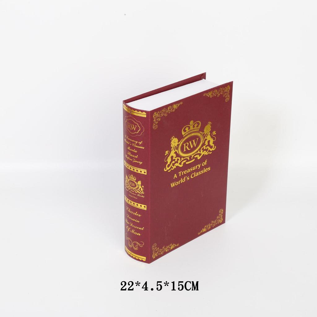 European-Style Realistic Faux Books: Decorative Ornaments & Photography Props for Home Decor