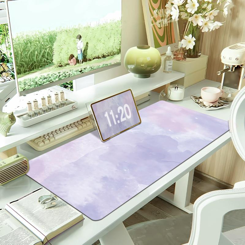 Simple Watercolor Green Gradual Change Mouse Pad Oversized S Computer Desk Table Pad Keyboard Pad