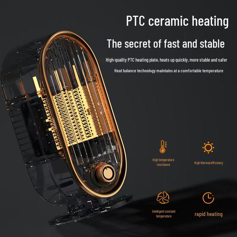 Compact Warm Air Desktop Heater for Home & Office