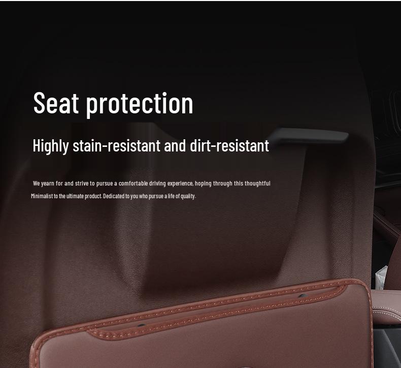 Crown Lu Fang Rear Seat Kick Mat - Anti-Kick Protection & Interior Enhancement