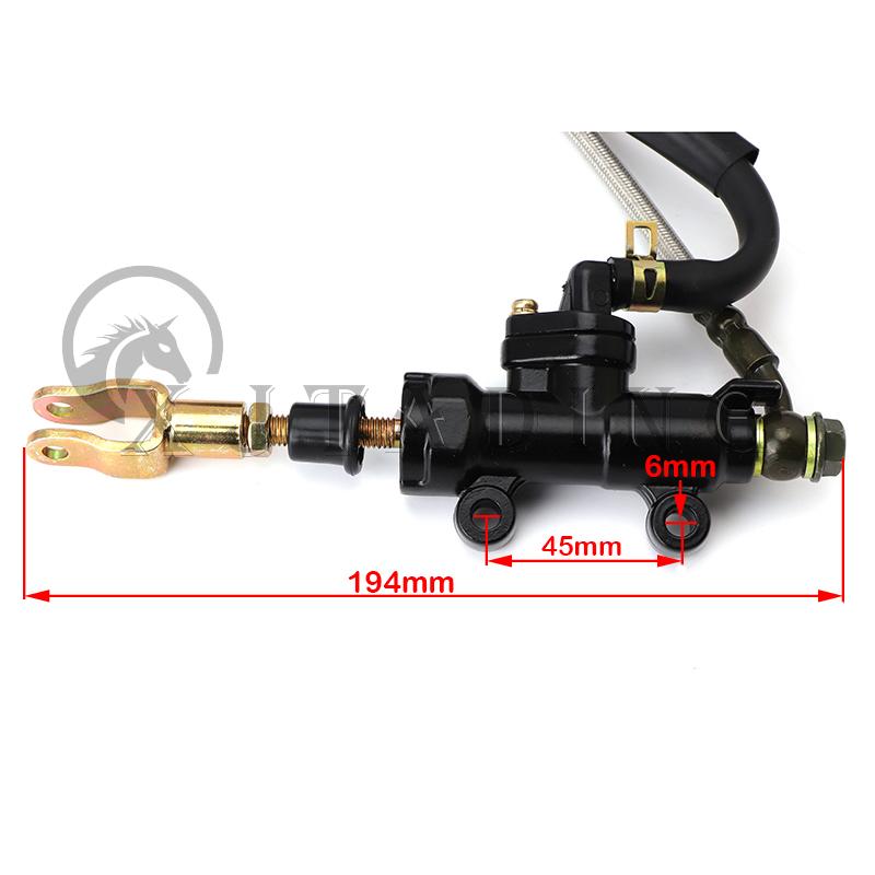 Voetrem Achter Hydraulische Dubbele Schijfremklauw Montage Voor 150cc 200cc 250cc ATV Go-kart UTV Buggy Quad Crossmotor Onderdelen