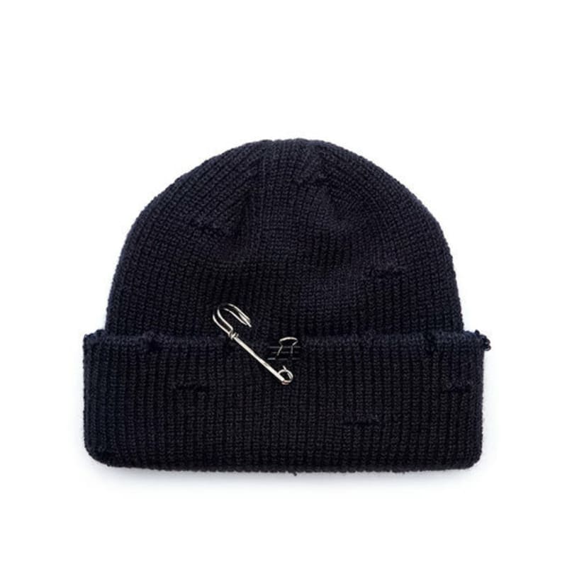 BLACKBLOND BBD Ripped Custom Short Beanie (Black)