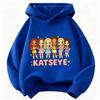 Kinder KATSEYE Cartoonfigur Kapuzenpullover Mädchen Langarm Kapuzenpullover Gruppe Grafik Pullover Kinder Freizeit Streetwear Oberteile