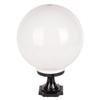 LED Waterproof Outdoor Post Light with Acrylic Spherical Shade