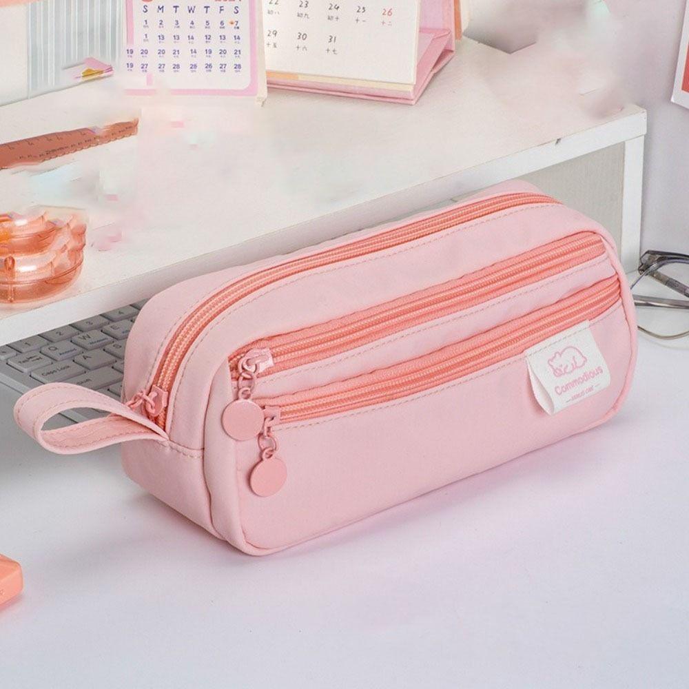 Simple Pencil Case Large Capacity Pencil Storage Bag Stationery Pen Bag  School Supplies