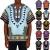 Men And Women  Shirt Unisex Traditional  Attire Printed Short Sleeve Tops