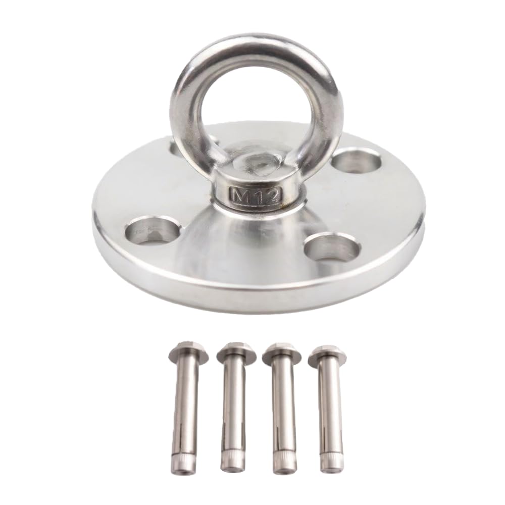 

AZNABLE Ceiling Hook, Hanging Hammock Swing, Suspension Training, Stainless Steel Hook with Screw Mount (Swivel Type)