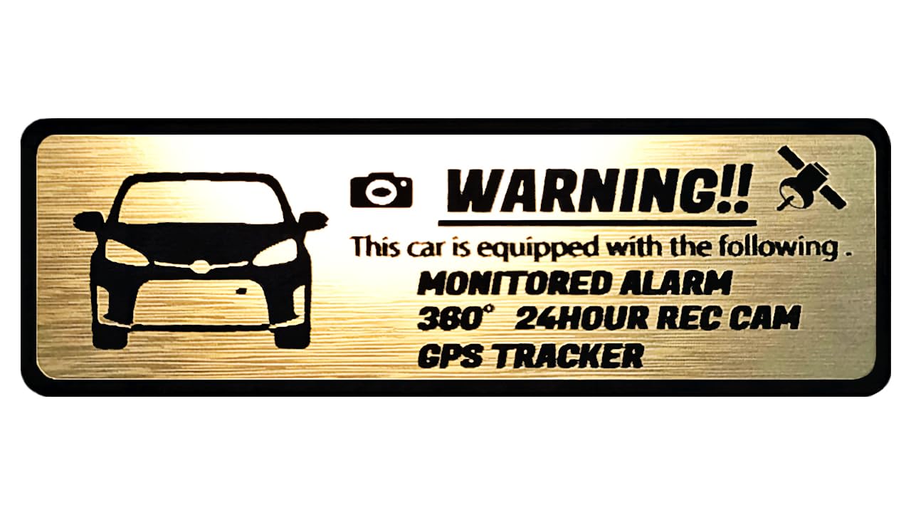 

Honami Works AQUA Aqua GR MXPK10 Эмблема безопасности Круглосуточное наблюдение Видеорегистратор GPS-трекер Наклейка (Золото) золотой