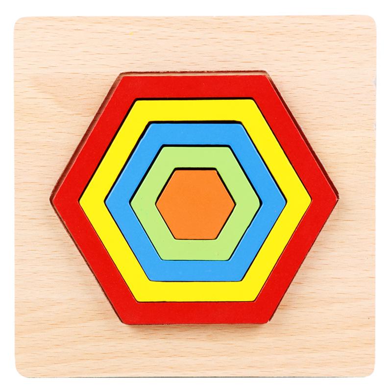 Toddler Puzzles Wooden Toys Montessori Shape Classification Geometric Puzzles Preschool Learning Early Education