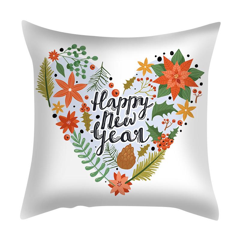 45cm Christmas Cushion Cover Navidad Merry Christmas Decorations For Home 2025 Xmas Noel Cristmas Ornaments New Year Gifts