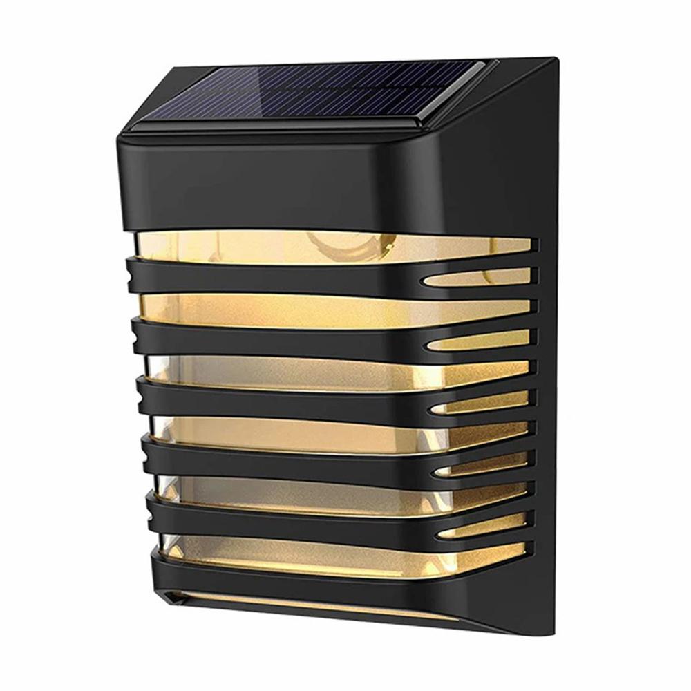 

YH0614 Solar Fence Lights Wall-Mounted Square Shape Outdoor Garden Lamp A