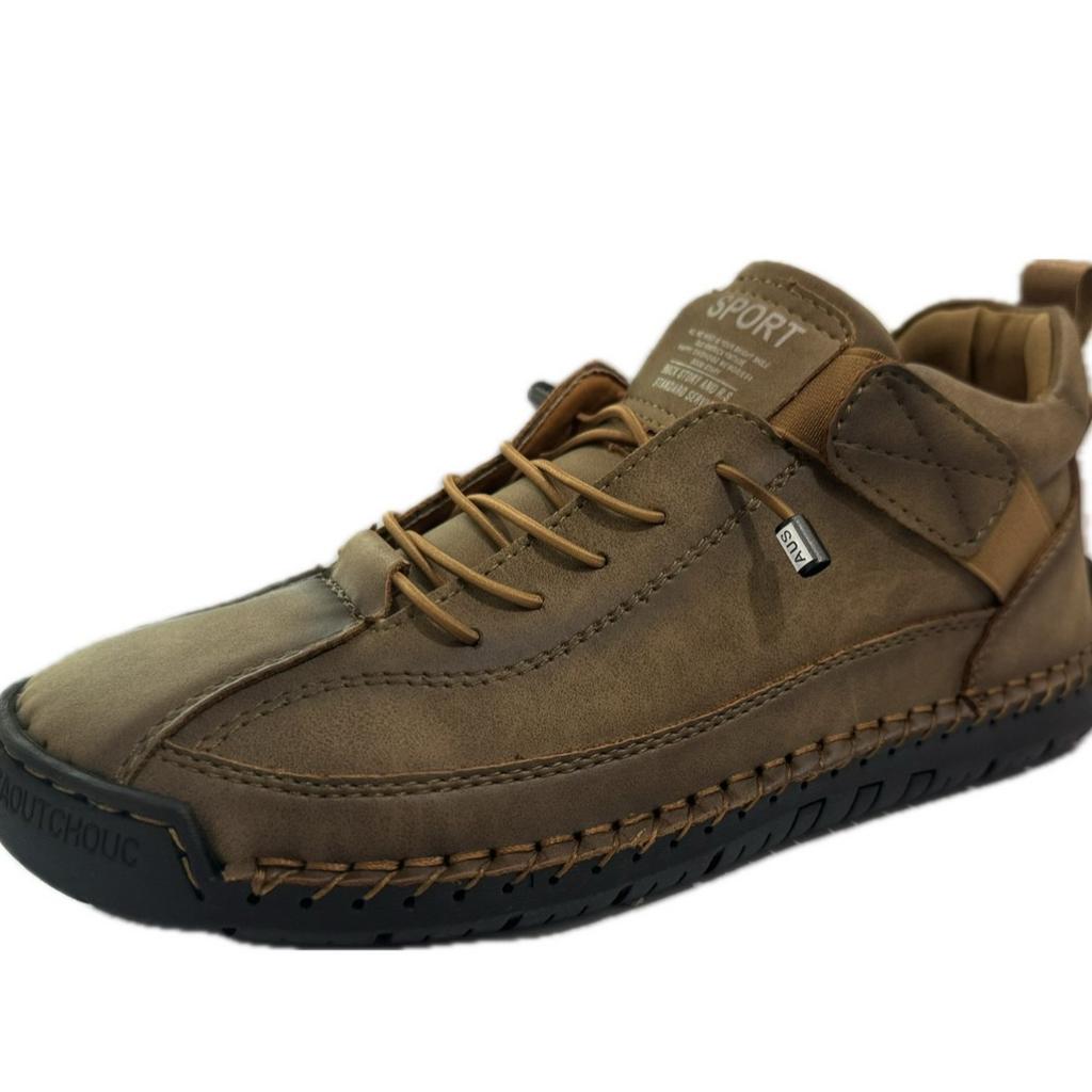 Autumn and Winter Popular Foreign Trade Large Size Men's Medium Help Martin Boots Outdoor Casual Shoes Tooling Hand-stitched Men's Shoes