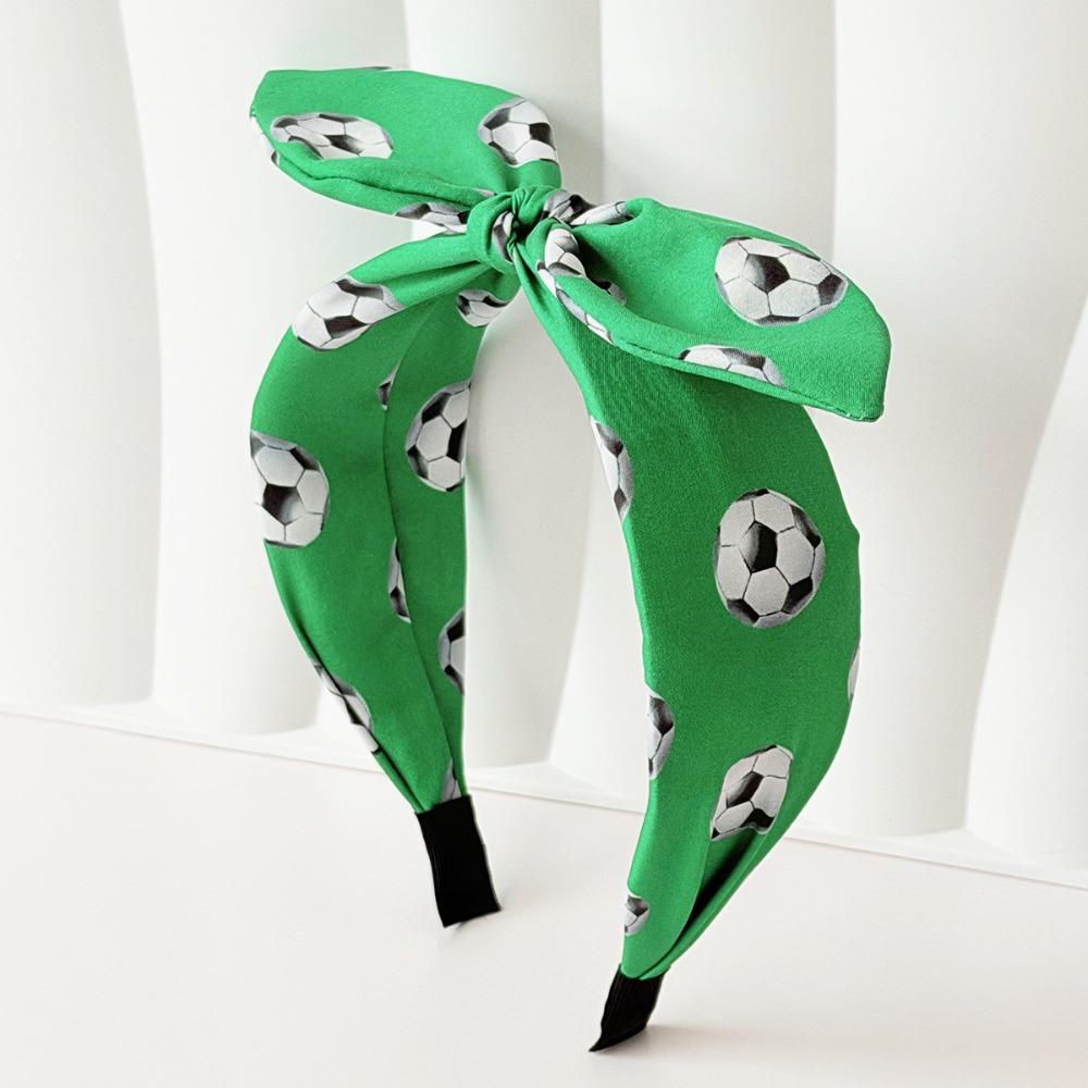 Rabbit Ear Soccer Fan Hair Band Cute Bunny Knot Headband Fan Cheering Hair Hoop  Celebration